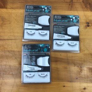 3 PK- Ardell Natural Eyelashes 110 Black